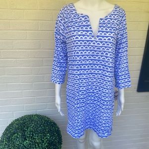 Perfectly Periwinkle 100% cotton dress, size small